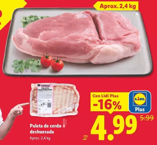 Paleta De Cerdo Deshuesada