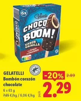 Gelatelli - Bombon Corazon Chocolate