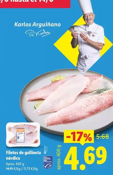 Filetes De Gallineta Nordica