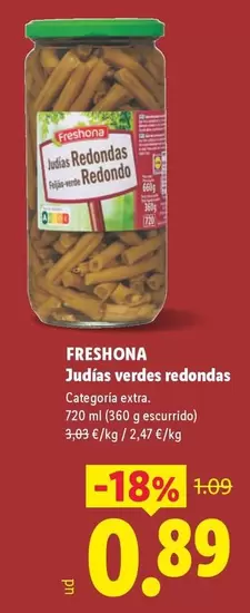 Freshona - Judias Verdes Redondas