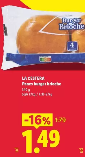 La Cestera - Panes Burger Brioche