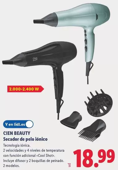 Cien Beauty - Secador De Pelo Ionico