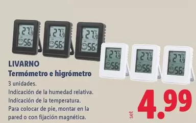 Livarno - Termometro E Higrometro