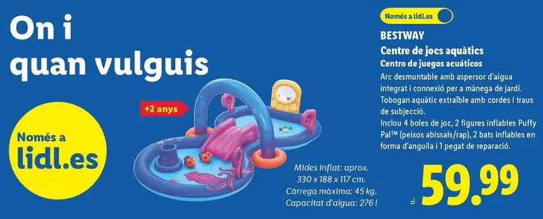 Bestway - Centro De Juegos Acuáticos