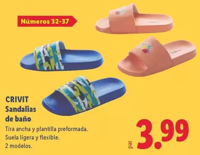 Crivit - Sandalias De Bano