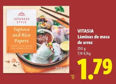 Vitasia - Laminas De Masa De Arroz