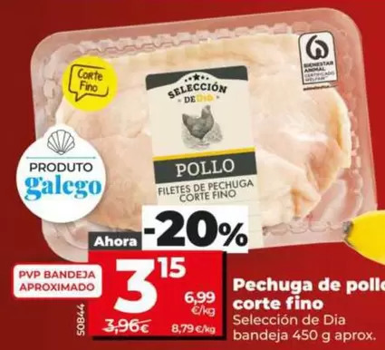 Seleccion De Dia - Pechuga De Pollo Corte Fino 