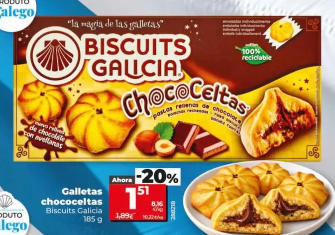 Biscuits Galicia - Galletas Chococeltas