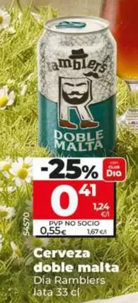 Dia Ramblers - Cerveza Doble Malta