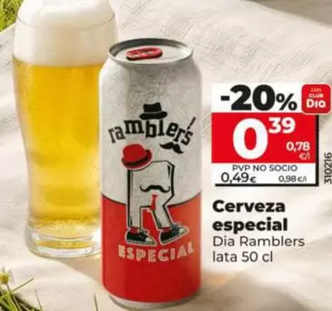 Dia Ramblers - Cerveza Especial 