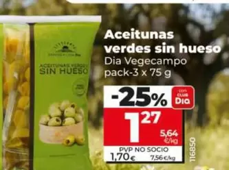 Dia Vegecampo - Aceitunas Verdes Sin Hueso