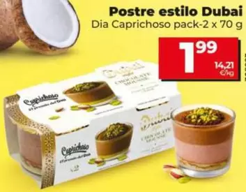 Dia Caprichoso - Postre Estilo Dubai