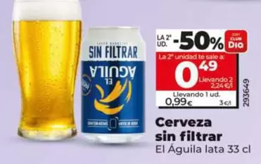 El Águila - Cerveza Sin Filtrar 
