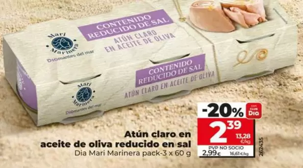 Dia Mari Marinera - Atun Claro En Aceite De Oliva Reducido En Sal 