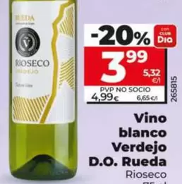 Rioseco - Vino Blanco Verdejo D.O. Rueda 