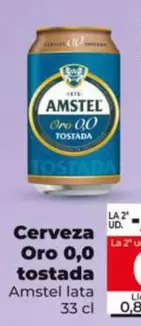 Amstel - Cerveza Oro 0,0 Tostada 