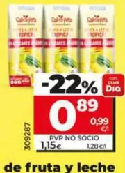 Dia Saborfera - Bebida De Fruta Y Leche Tropical Sin Azucares Anadidos
