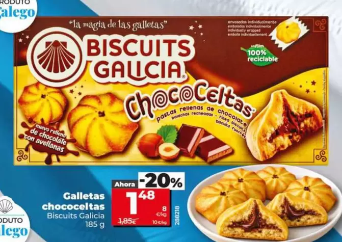 Biscuits Galicia - Galletas Chococeltas