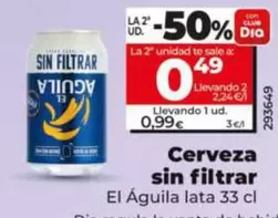 El Aguila - Cerveza Sin Filtrar