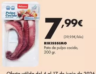 Rikisssimo - Pata De Pulpo Cocido