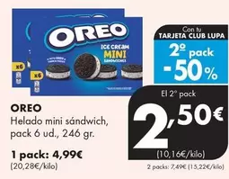 Oreo - Helado Mini Sandwich