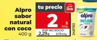 Alpro - Sabor Natural Con Coco