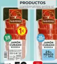 Navidul - Jamon Curado/Reducido En Sal En Lonchas