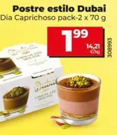 Dia Caprichoso - Postre Estilo Dubai