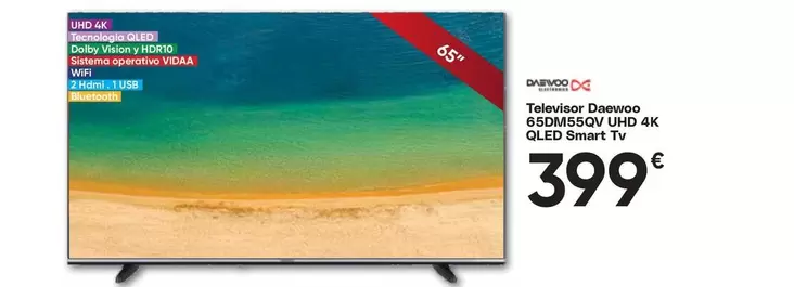 Daewoo - Televisor 65nax55q Uhd 4k