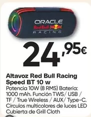 Racing - Altavoz Red Bull  Speed Bt 10 W