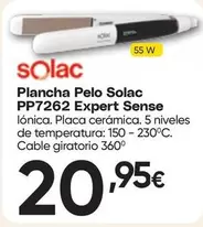 Solac - Plancha Pelo  Pp7262 Expert Sense