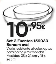 fuentes - Set 2 Fuentes 159033 Borcam Oval