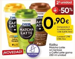 Kaiku - Latte sin lactosa o caffe latte gama