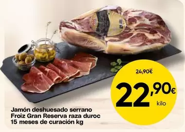Serrano - Jamón Deshuesado Frozen Reserva Raza Duroc 15 Meses De Curación