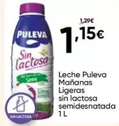 Puleva - Leche Mananas Ligeras Sin Lactosa Semidesnatada