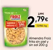Froiz - Almendra Frita Sin Piel Y Sin Sal