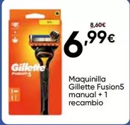 Gillette - Maquinilla Fusion5 Manual + 1 Recambio