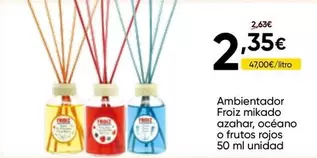 Froiz - Ambientador  Mikado Azahar, Océano O Frutos Rojos