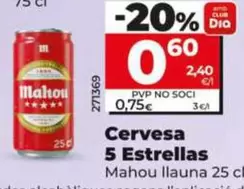Mahou - Cerveza 5 Estrellas