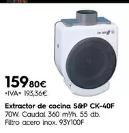 S&P - Extractor De Cocina Ck-40f