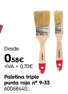 Crin Roja - Paletina Triple Punta Roja 9-33