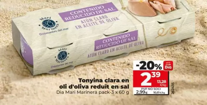 Dia Mari Marinera - Atun Claro En Aceite De Oliva Reducido En Sal
