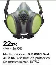 Media Mascara Bls 8000 Next Aip2 Rd Alto Nivel De Protección. Sin Mantenimiento