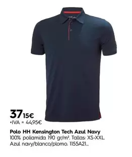 Kensington - Polo Hh Tech Azul Navy