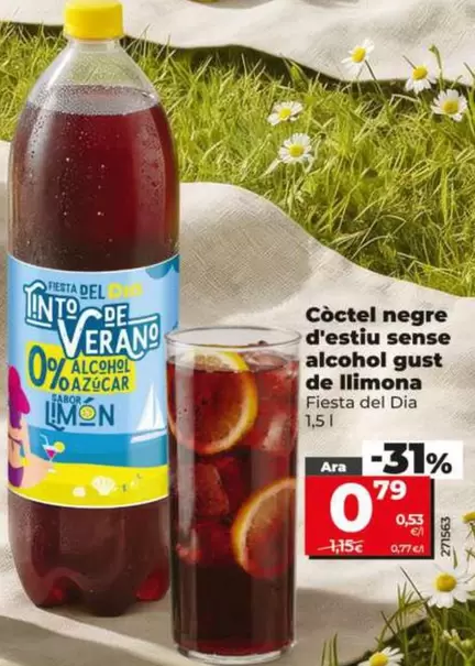 Tinto De Verano Sin Alcohol Sabor Limon 