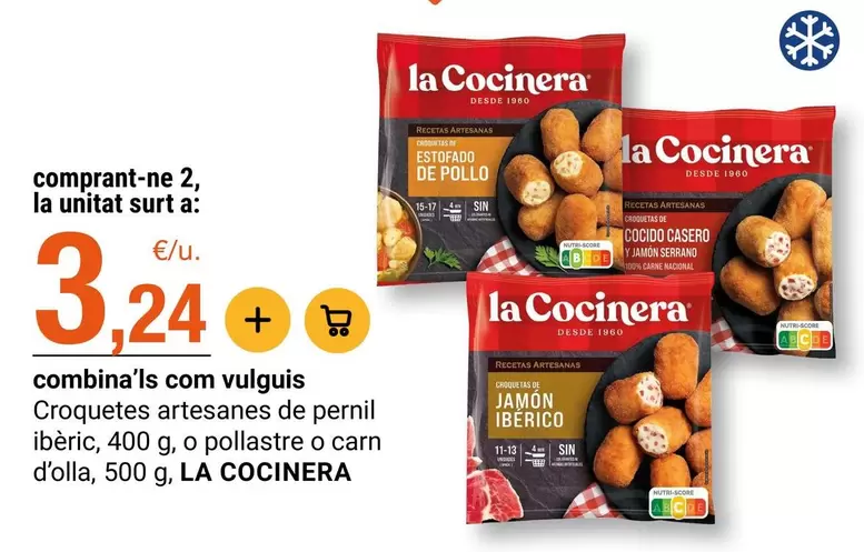 La Cocinera - Croquetes Artesanes De Pernil Iberic, O Pollastre O Carn D'olla