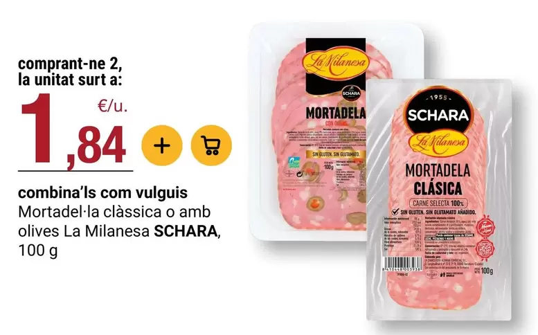 Schara - Mortadel-là Clàssica O Amb Olives