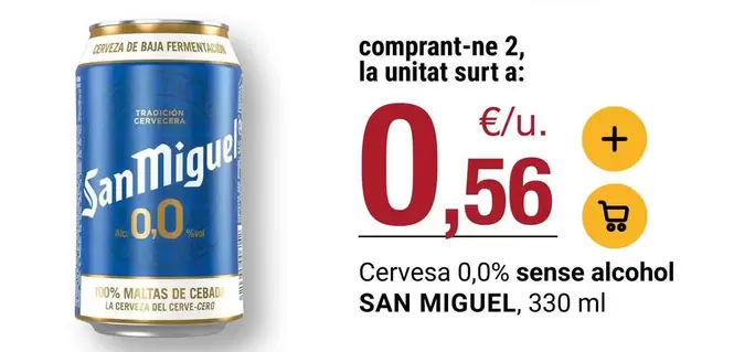 San Miguel - Cervesa 0,0% Sense Alcohol