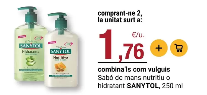 Sanytol - Sabó De Mans Nutritu O Hidratant