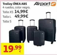 Trolley Airport Abs 4w Lock - Dots Talla M Menta